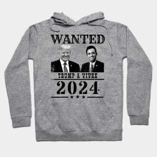 WANTED Trump & Vivek 2024 Hoodie